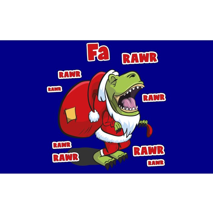 Dinosaur Santasaurus T Rex Christmas Fa La Rawr Rawr Dino Funny Gift Bumper Sticker