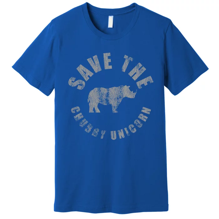 Distressed Save The Chubby Unicorn Great Gift Premium T-Shirt