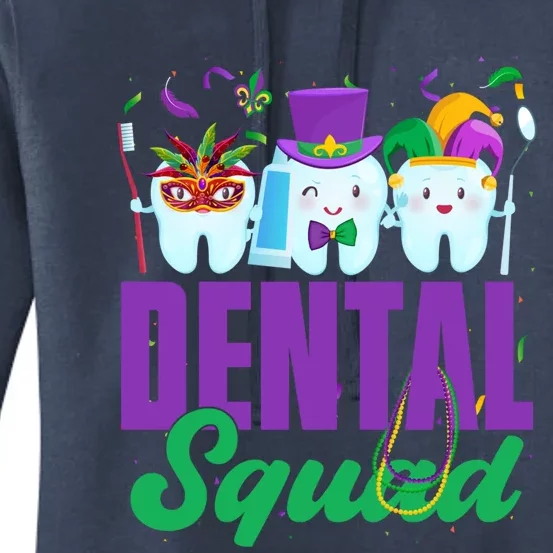 Dental Squad Teeth Jester Dental Assistants Valentines Day Cute Gift Women's Pullover Hoodie