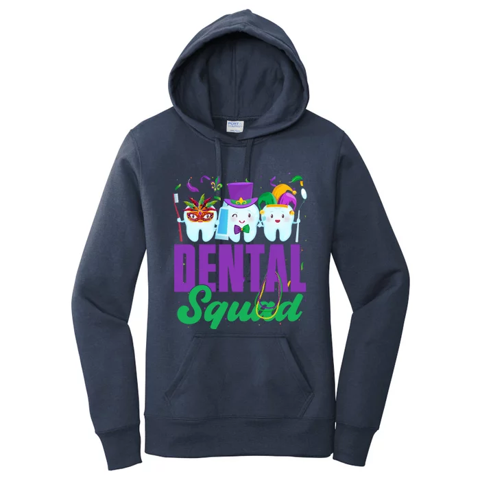 Dental Squad Teeth Jester Dental Assistants Valentines Day Cute Gift Women's Pullover Hoodie