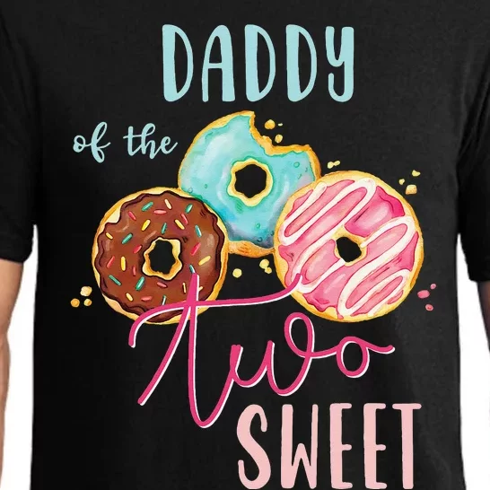 Daddy Sweet Two Donut Birthday Party Theme Pajama Set