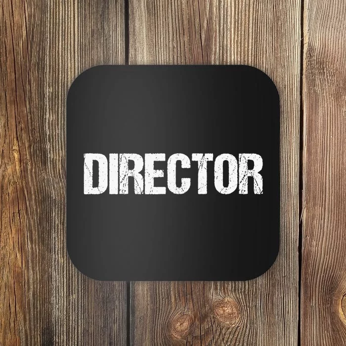 Director Simple Title Coaster