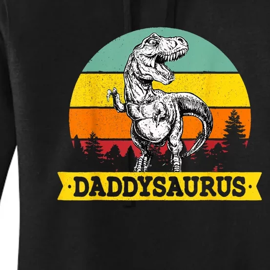 Daddy Saurus T Rex Dinosaur FatherS Day Family Matching Women's Pullover Hoodie