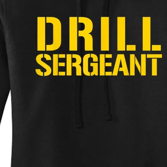 Drill Sergeant Uniform Military Boot Camp Instructor Women's Pullover Hoodie