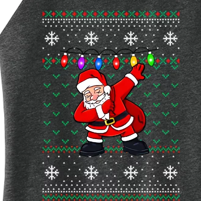 Dabbing Santa Ugly Christmas (1) Women’s Perfect Tri Rocker Tank