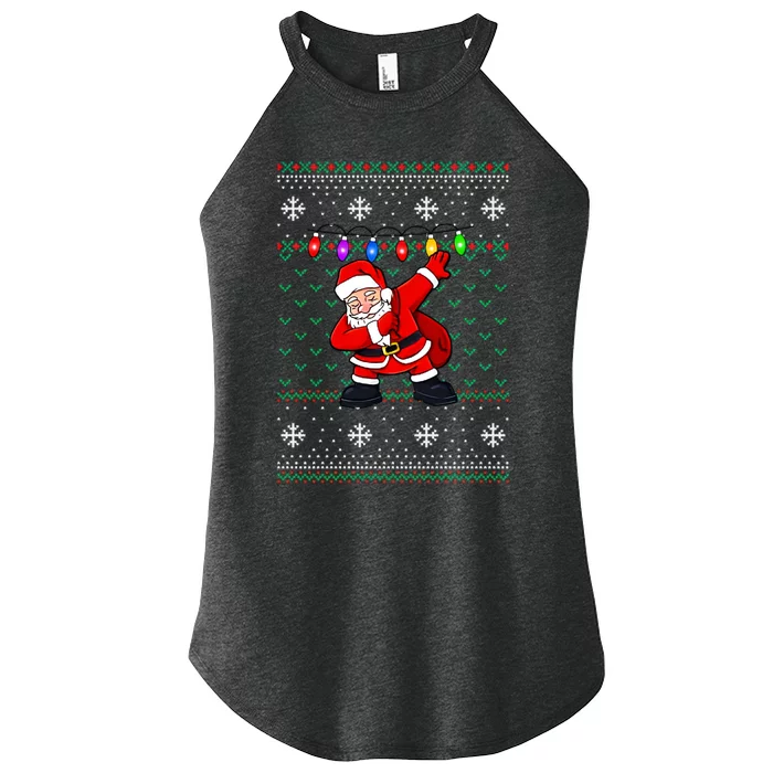 Dabbing Santa Ugly Christmas (1) Women’s Perfect Tri Rocker Tank