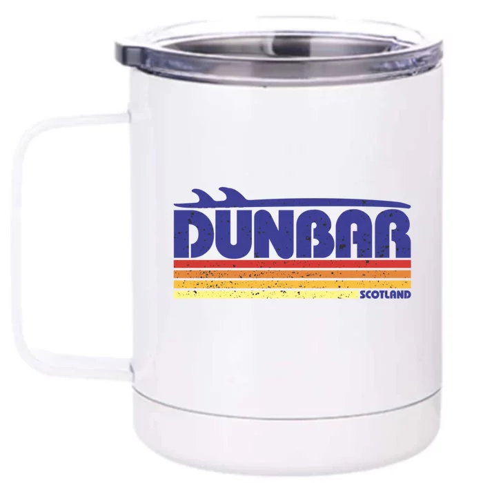 Dunbar Scotland Uk Retro Tourism Cool Gift Front & Back 12oz Stainless Steel Tumbler Cup