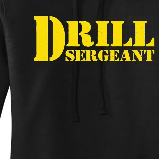 Drill Sergeant Uniform Military Boot Camp Instructor Women's Pullover Hoodie