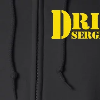 Drill Sergeant Uniform Military Boot Camp Instructor Full Zip Hoodie