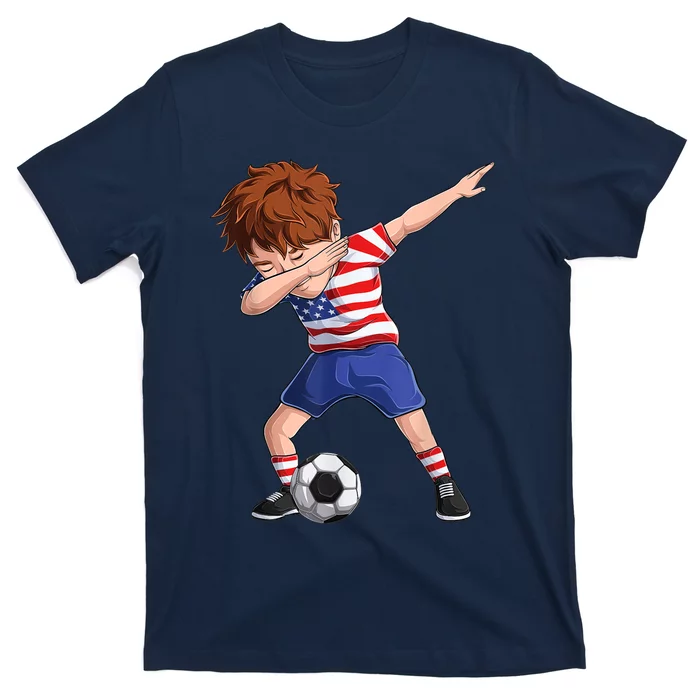 Dabbing Soccer  United States Jersey USA Football T-Shirt