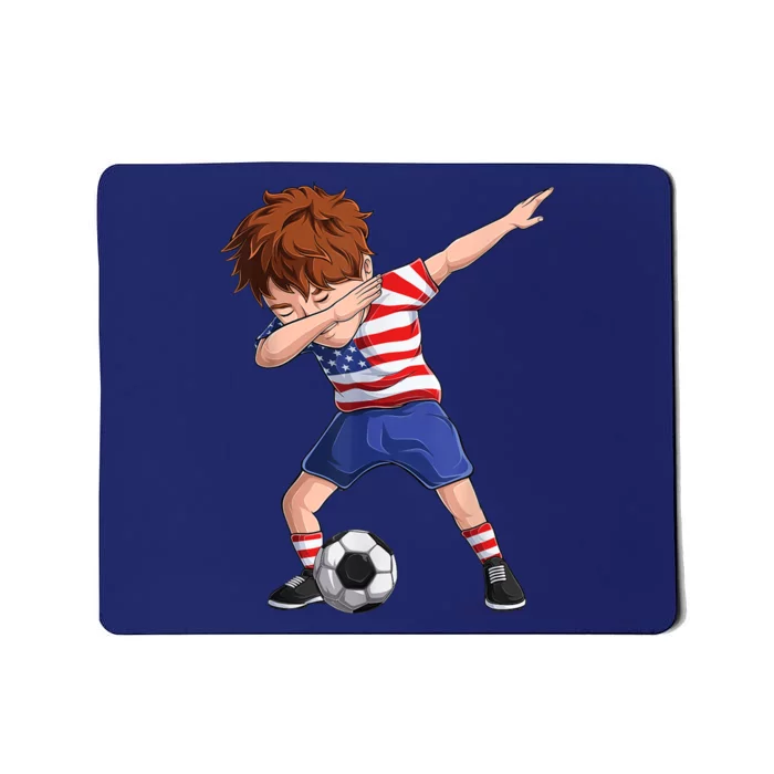 Dabbing Soccer  United States Jersey USA Football Mousepad