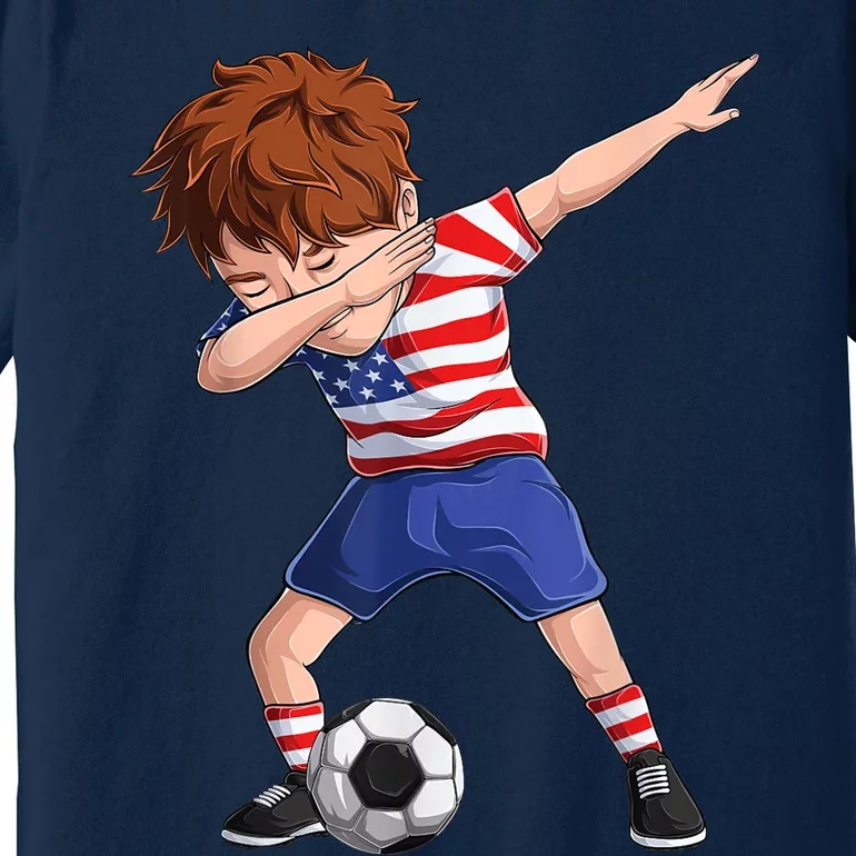 Dabbing Soccer  United States Jersey USA Football Premium T-Shirt