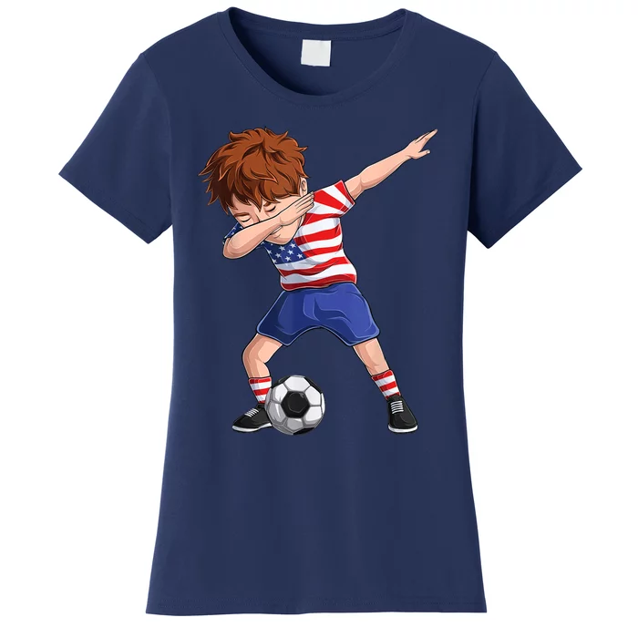 Dabbing Soccer  United States Jersey USA Football Women's T-Shirt