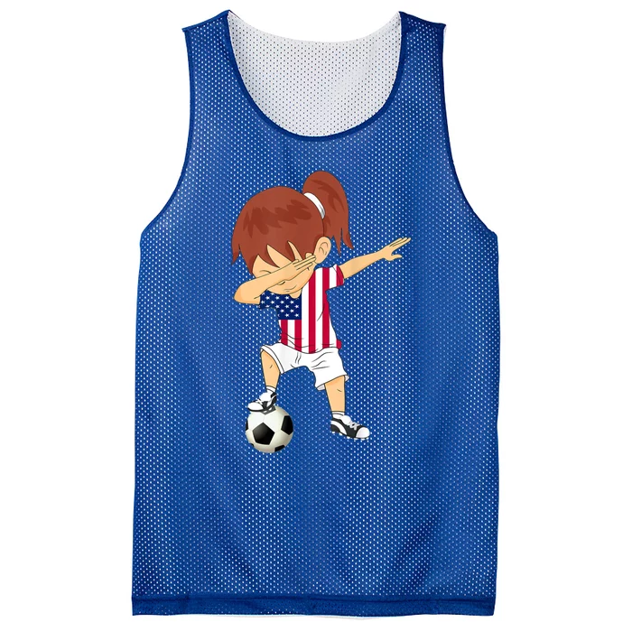 Dabbing Soccer USA Jersey Girls American Football Mesh Reversible Basketball Jersey Tank