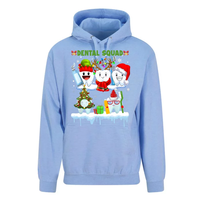 Dental Squad Ugly Christmas Teeth Santa Tree Dental Hygiene Gift Unisex Surf Hoodie