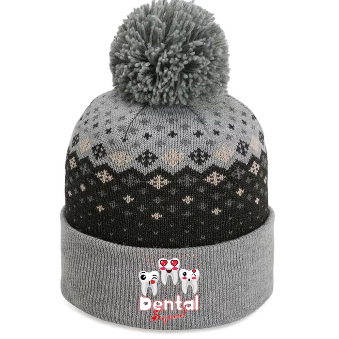 Dental Squad Valentine's Students Dentist Assistants Hygiene Gift The Baniff Cuffed Pom Beanie