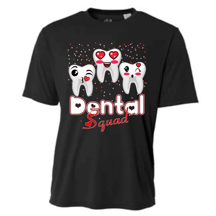 Dental Squad Valentine's Students Dentist Assistants Hygiene Gift Cooling Performance Crew T-Shirt