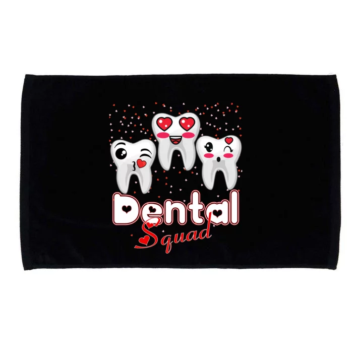 Dental Squad Valentine's Students Dentist Assistants Hygiene Gift Microfiber Hand Towel