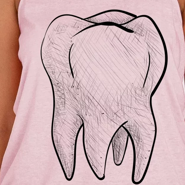 Dental Squad Valentine's Students Dentist Assistants Hygiene Meaningful Gift Women's Knotted Racerback Tank