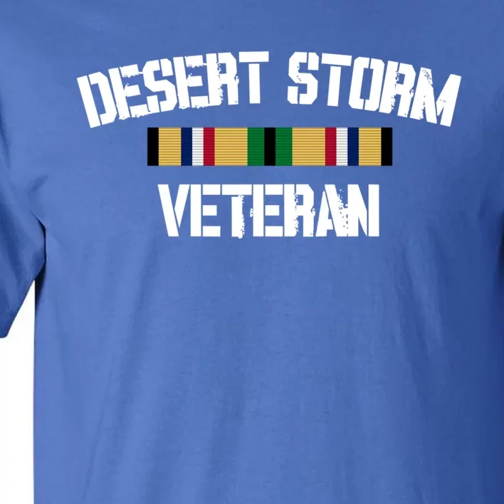 Desert Storm Veteran Pride Persian Gulf War Service Ribbon Gift Tall T-Shirt