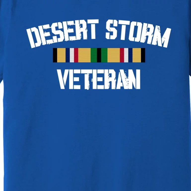 Desert Storm Veteran Pride Persian Gulf War Service Ribbon Gift Premium T-Shirt