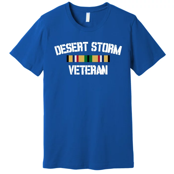 Desert Storm Veteran Pride Persian Gulf War Service Ribbon Gift Premium T-Shirt