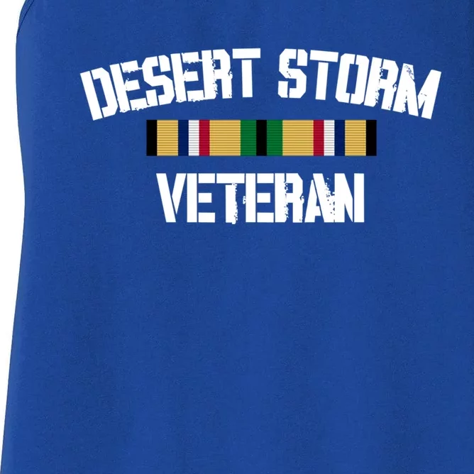 Desert Storm Veteran Pride Persian Gulf War Service Ribbon Gift Women's Racerback Tank