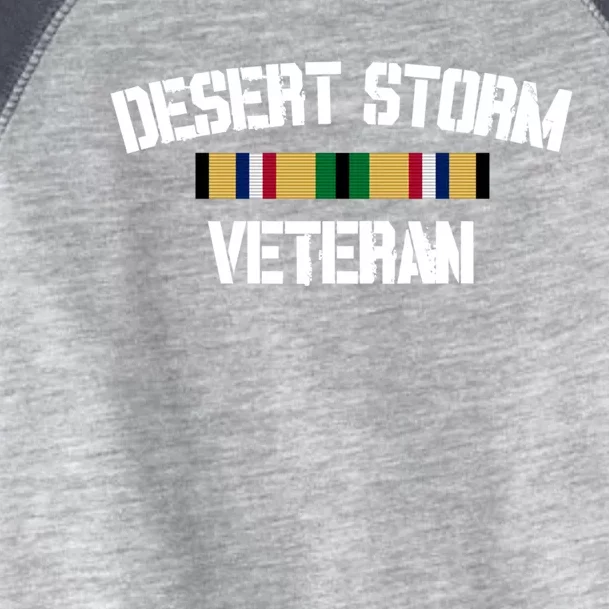 Desert Storm Veteran Pride Persian Gulf War Service Ribbon Gift Toddler Fine Jersey T-Shirt