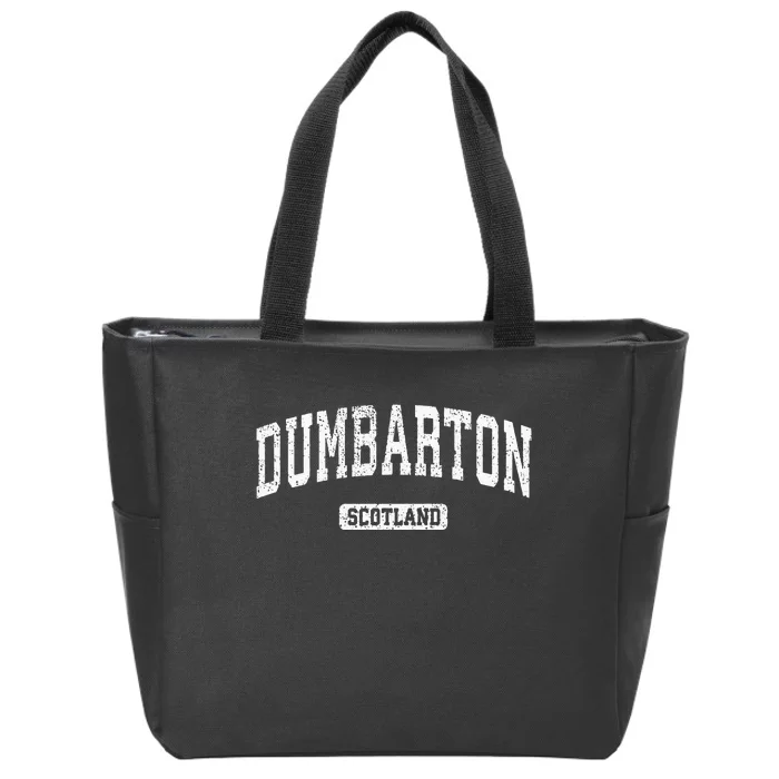 Dumbarton Scotland Vintage Sports Design Zip Tote Bag