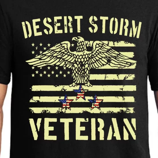 Desert Storm Veteran Eagle Stars And Stripes Pajama Set