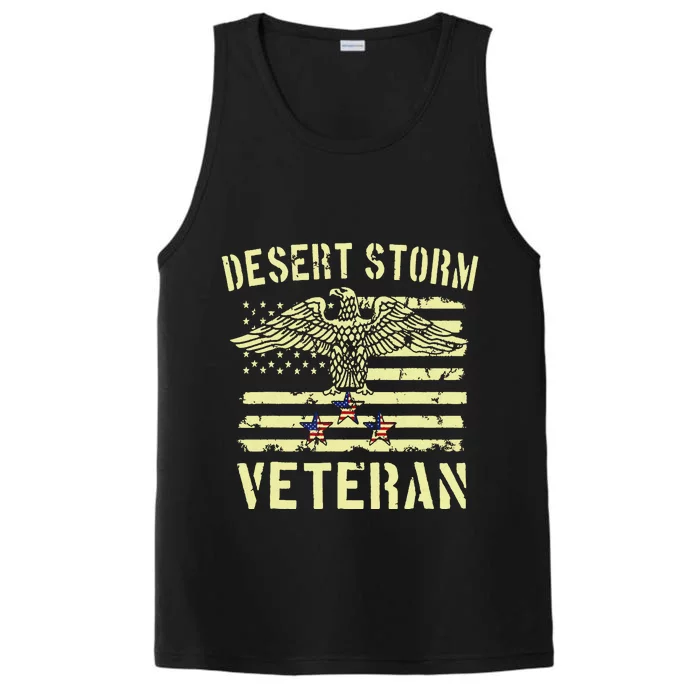 Desert Storm Veteran Eagle Stars And Stripes Performance Tank