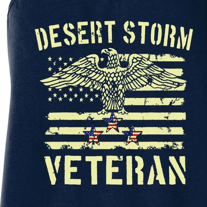 Desert Storm Veteran Eagle Stars And Stripes Women's Racerback Tank