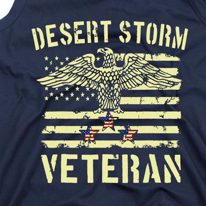 Desert Storm Veteran Eagle Stars And Stripes Tank Top