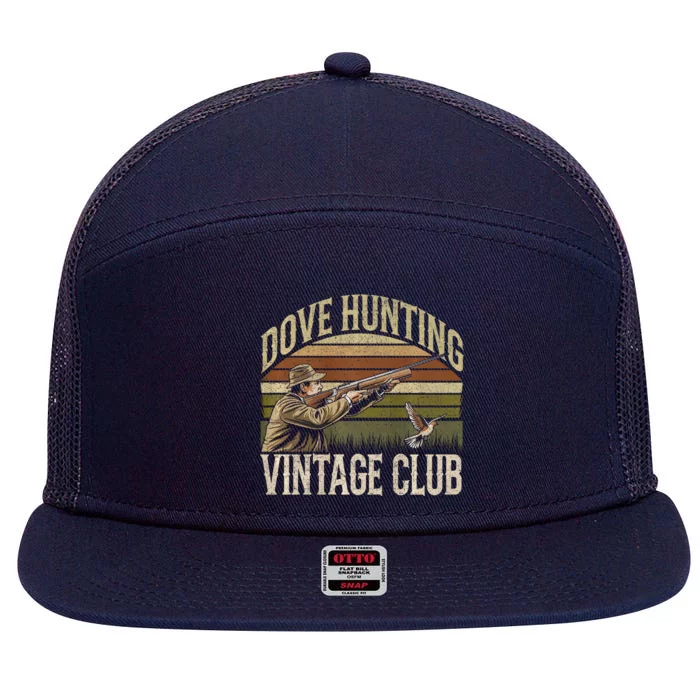 Dove Slayerr Vintage Club Bird Hunter Dove Season 7 Panel Mesh Trucker Snapback Hat