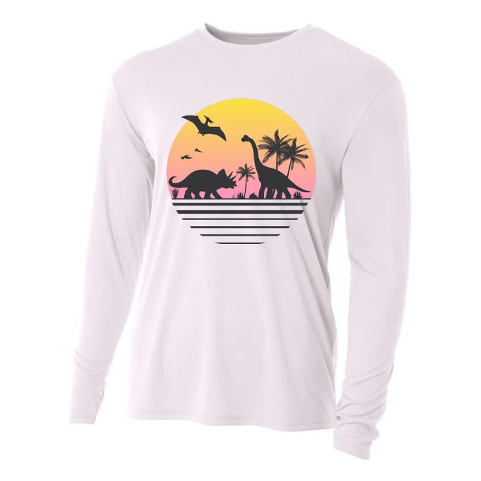 DINOSAURS SUNRISE VINTAGE Cooling Performance Long Sleeve Crew