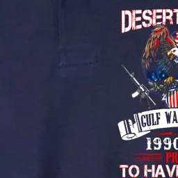 Desert Storm Veteran Pride Persian Gulf War Service Ribbo Softstyle Adult Sport Polo