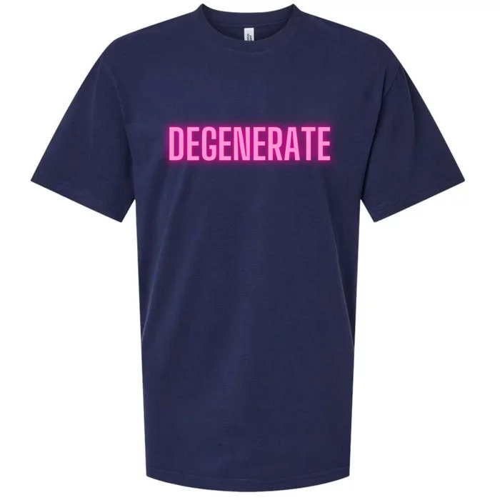 Degenerate Sarcastic Vaporwave Pink Degenerate Effect Great Gift Sueded Cloud Jersey T-Shirt