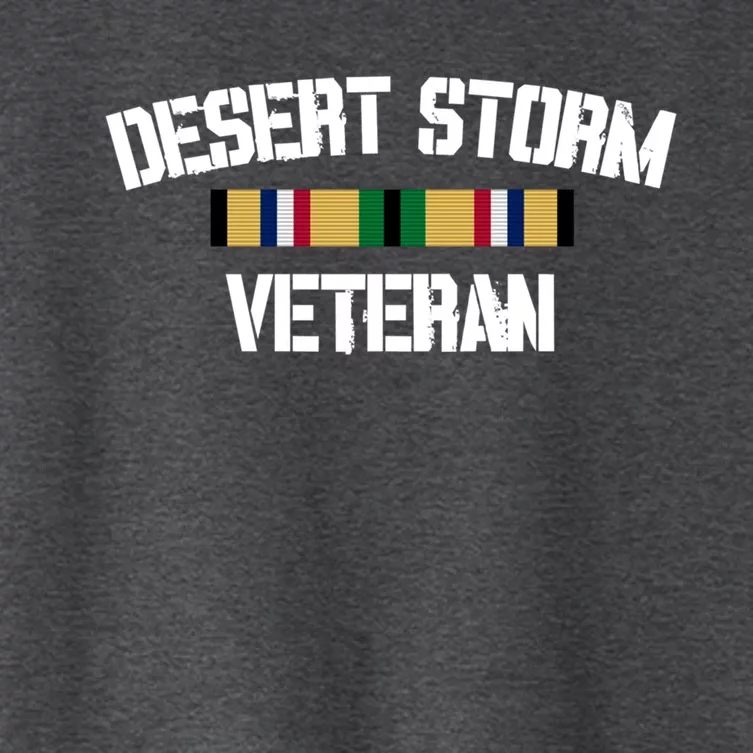 Desert Storm Veteran Pride Persian Gulf War Service Ribbon Great Gift Women's Crop Top Tee