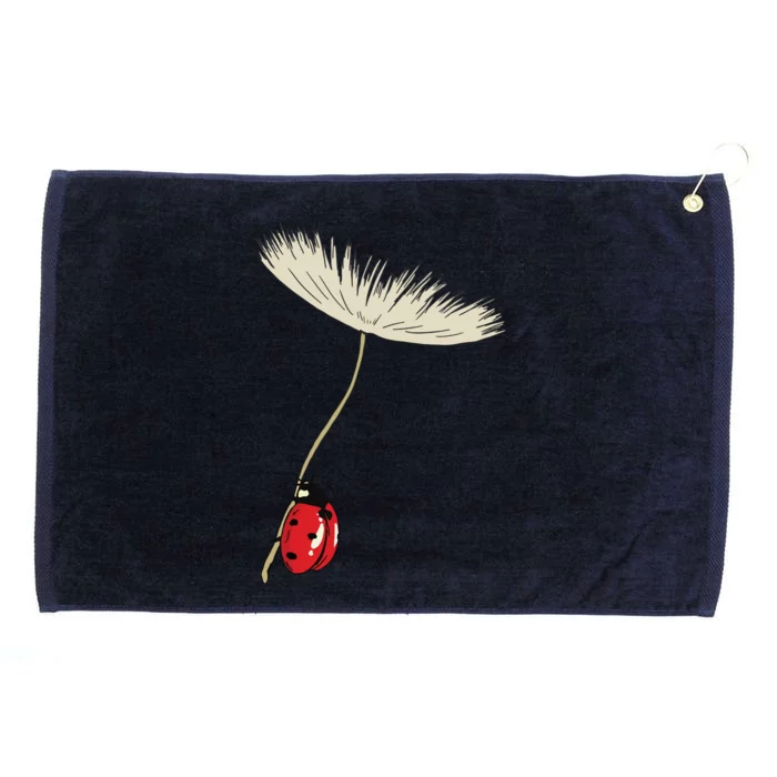 Dandelion Seeds With Ladybug Gift For Yellow Flowers Friends Grommeted Golf Towel