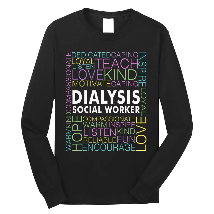 Dialysis Social Worker Renal Long Sleeve Shirt