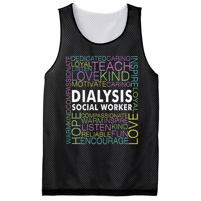 Dialysis Social Worker Renal Mesh Reversible Basketball Jersey Tank