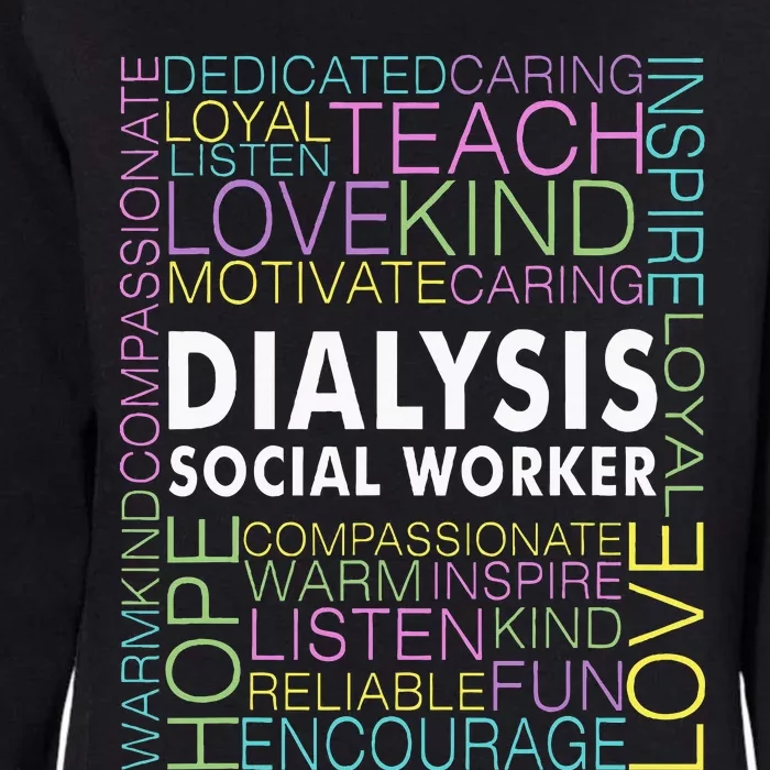 Dialysis Social Worker Renal Womens California Wash Sweatshirt