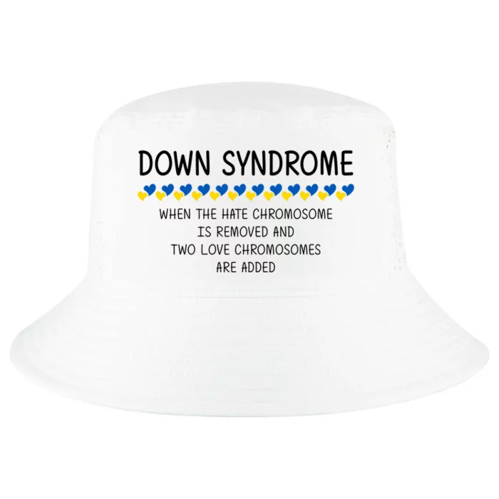 Down Syndrome When The Hate Chromosome Is Removed Cool Comfort Performance Bucket Hat