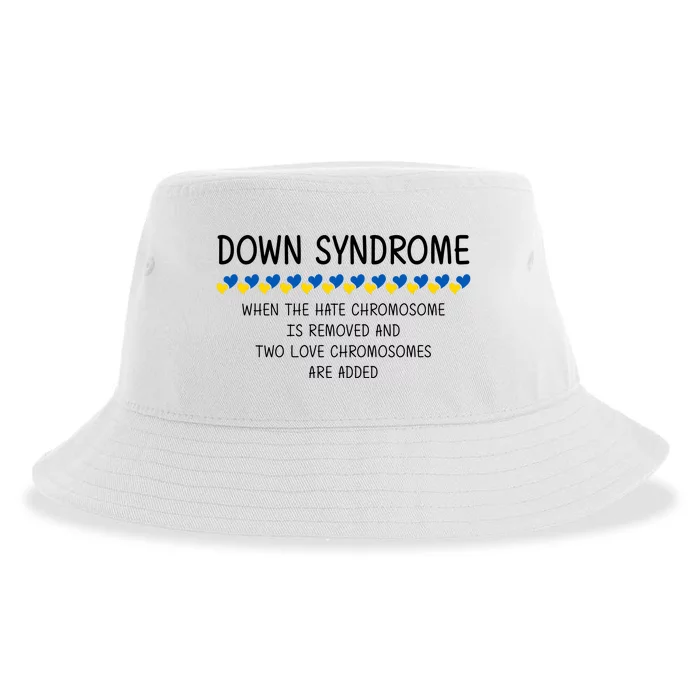 Down Syndrome When The Hate Chromosome Is Removed Sustainable Bucket Hat