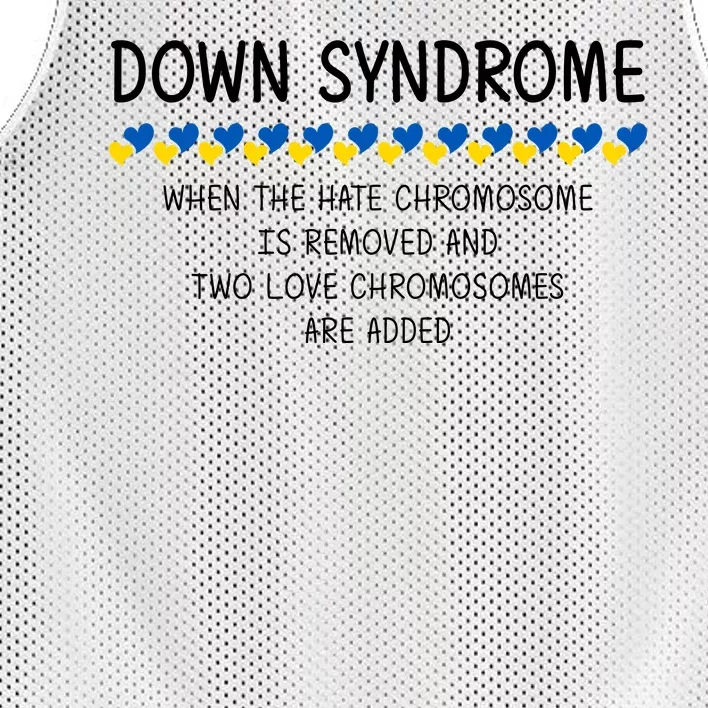 Down Syndrome When The Hate Chromosome Is Removed Mesh Reversible Basketball Jersey Tank