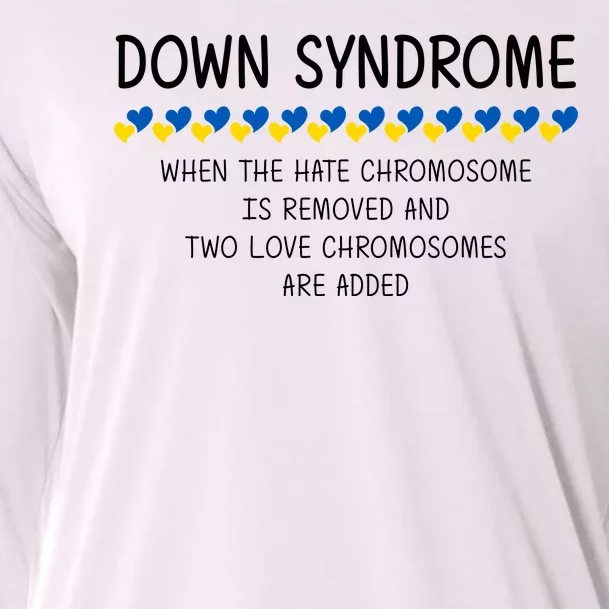 Down Syndrome When The Hate Chromosome Is Removed Cooling Performance Long Sleeve Crew