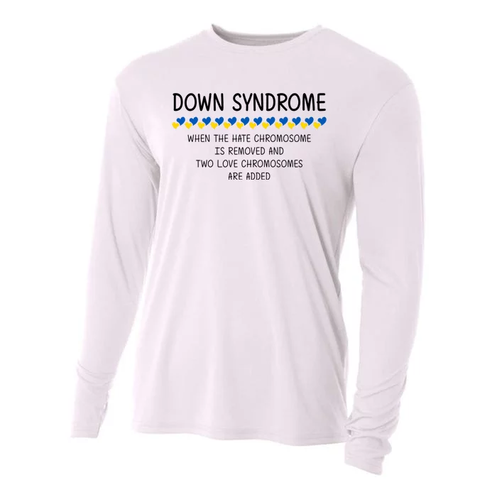 Down Syndrome When The Hate Chromosome Is Removed Cooling Performance Long Sleeve Crew