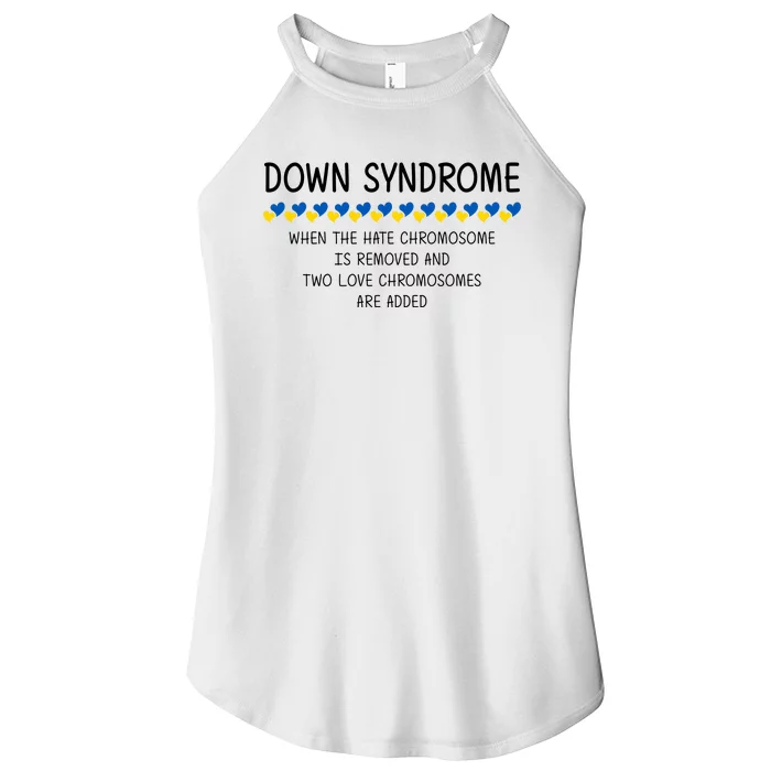 Down Syndrome When The Hate Chromosome Is Removed Women’s Perfect Tri Rocker Tank