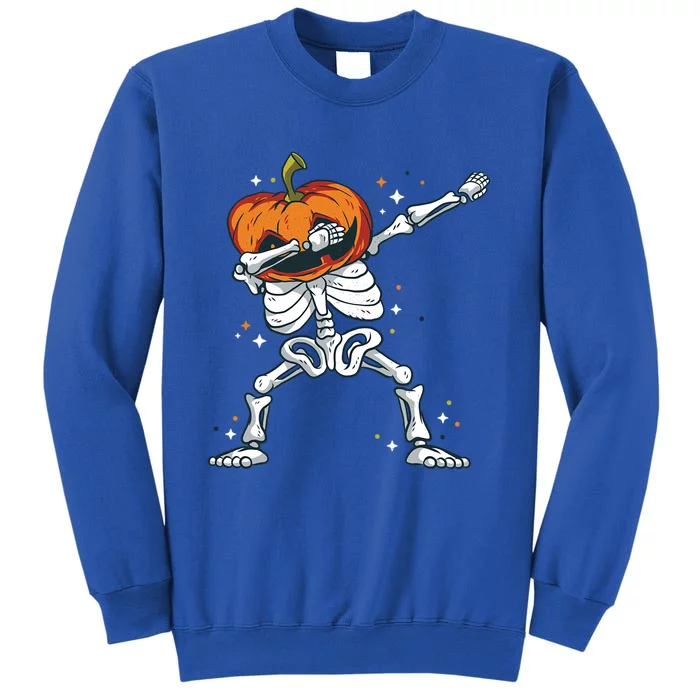 Dabbing Skeleton With Pumpkin Head Jack O Lantern Dab Cute Gift Sweatshirt