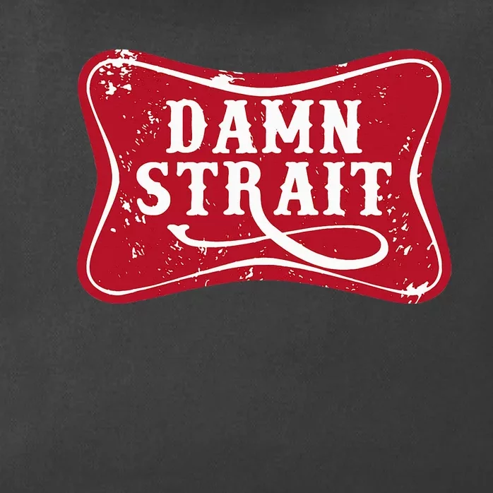 Damn S.T.R.A.I.T Western Country Music Zip Tote Bag